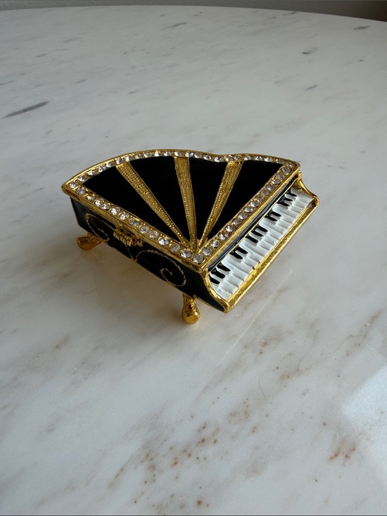 Source Unknown Other - Jeweled Grand Piano Trinket Box